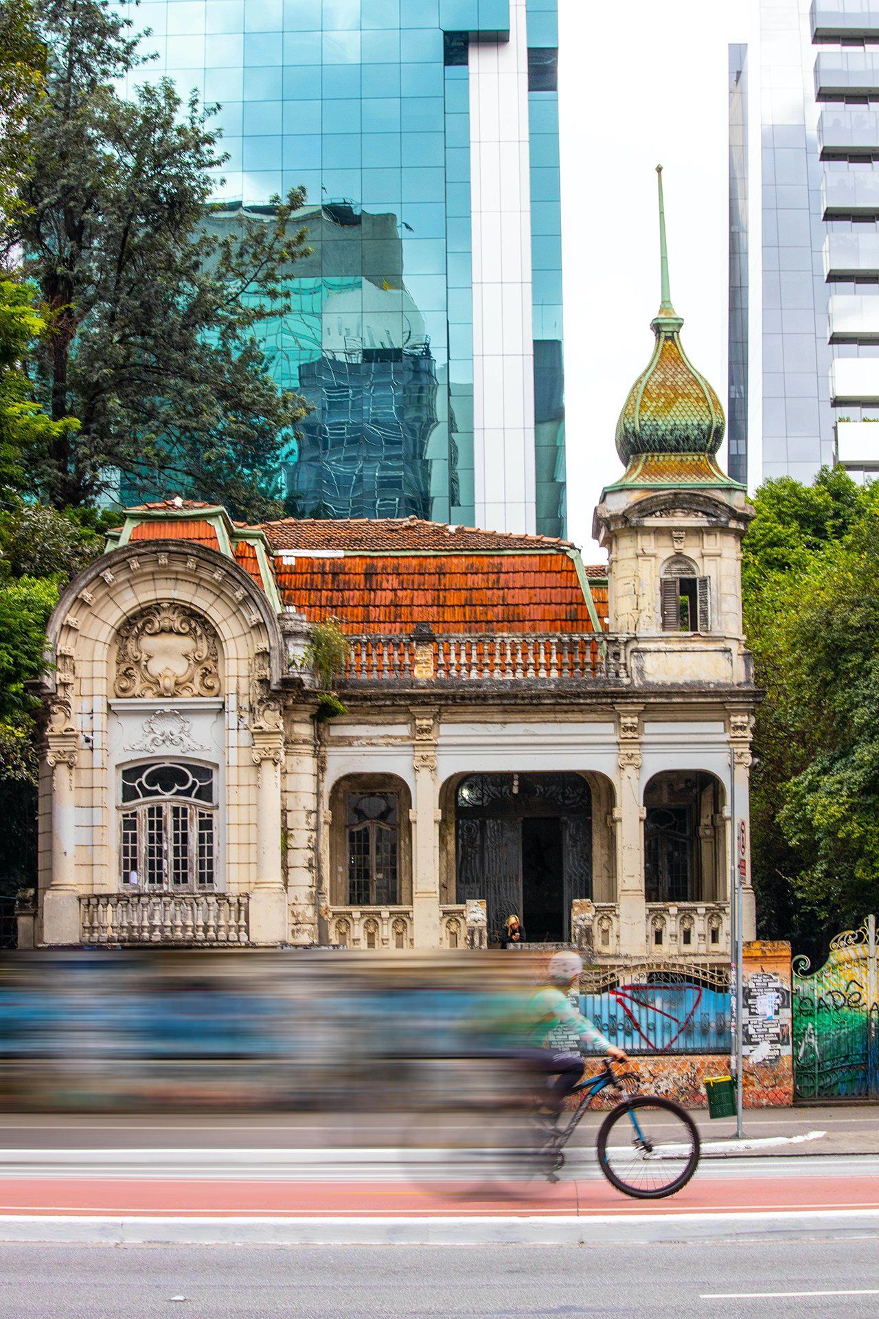 a colonial mansion on Avenida Paulista in São Paulo