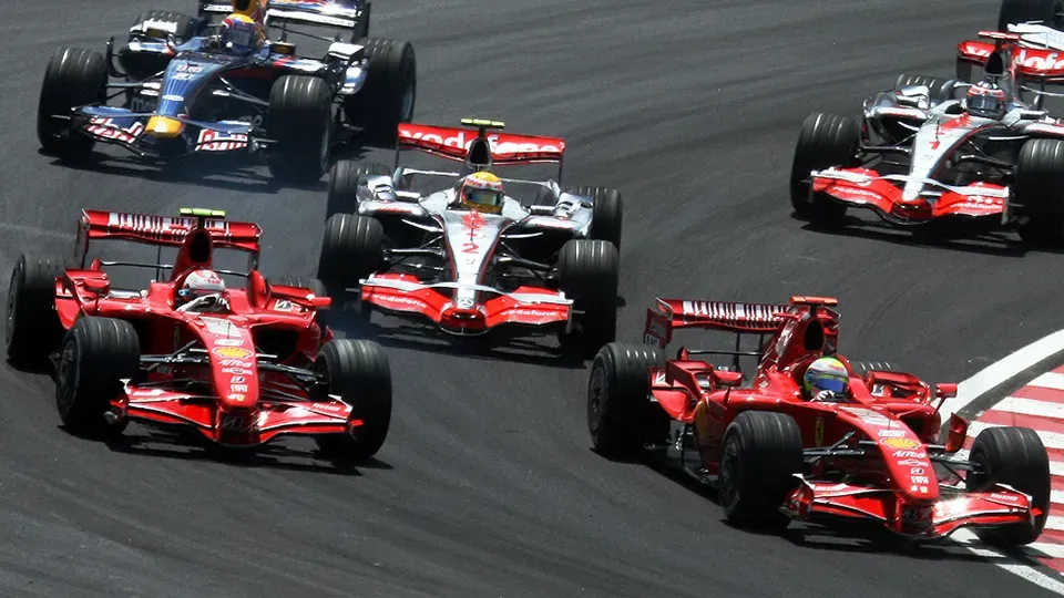 F1 race cars