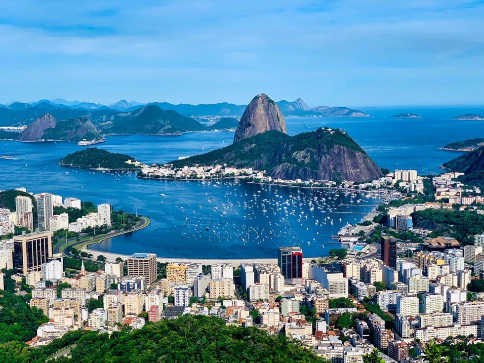 Vista do horizonte do Rio de Janeiro