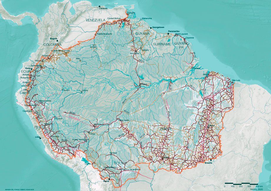 Map 7 - Highways and Railways in the Amazon