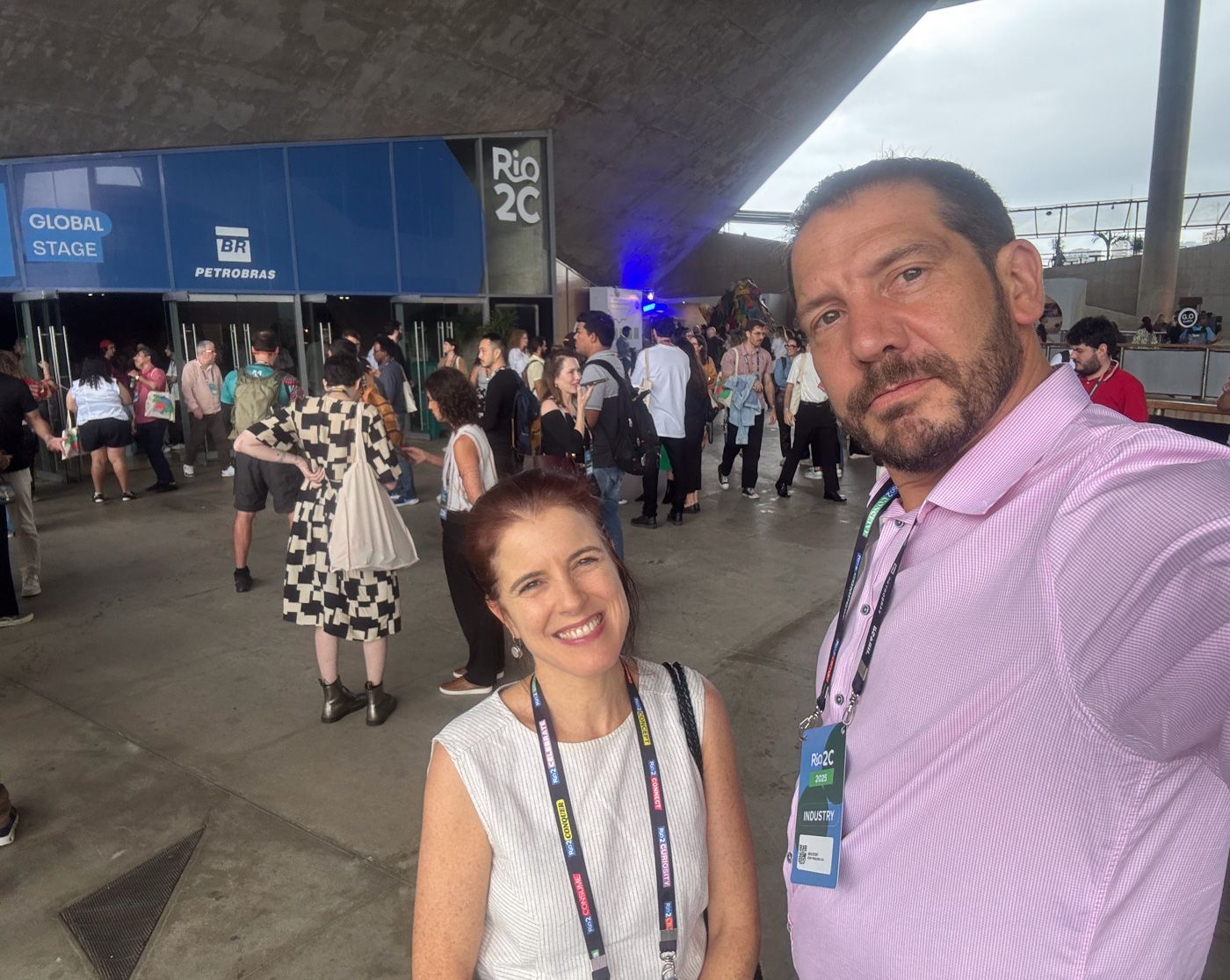 Nick & Isabel, on our way to pitch