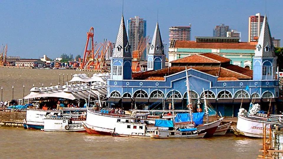 The Iron Market, part of the Ver-o-Peso Market, in Belém. The Iron Market, part of the Ver-o-Peso Market, in Belém.