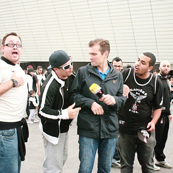 A man wearing a black shirt that says ufc on it