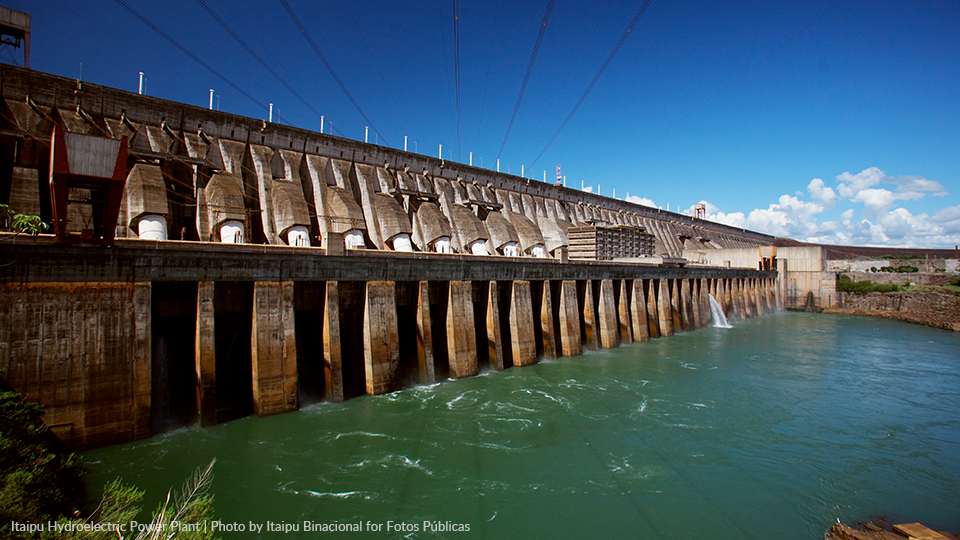 A panoramic view of the Itaipu Hydroelectric Power Plant