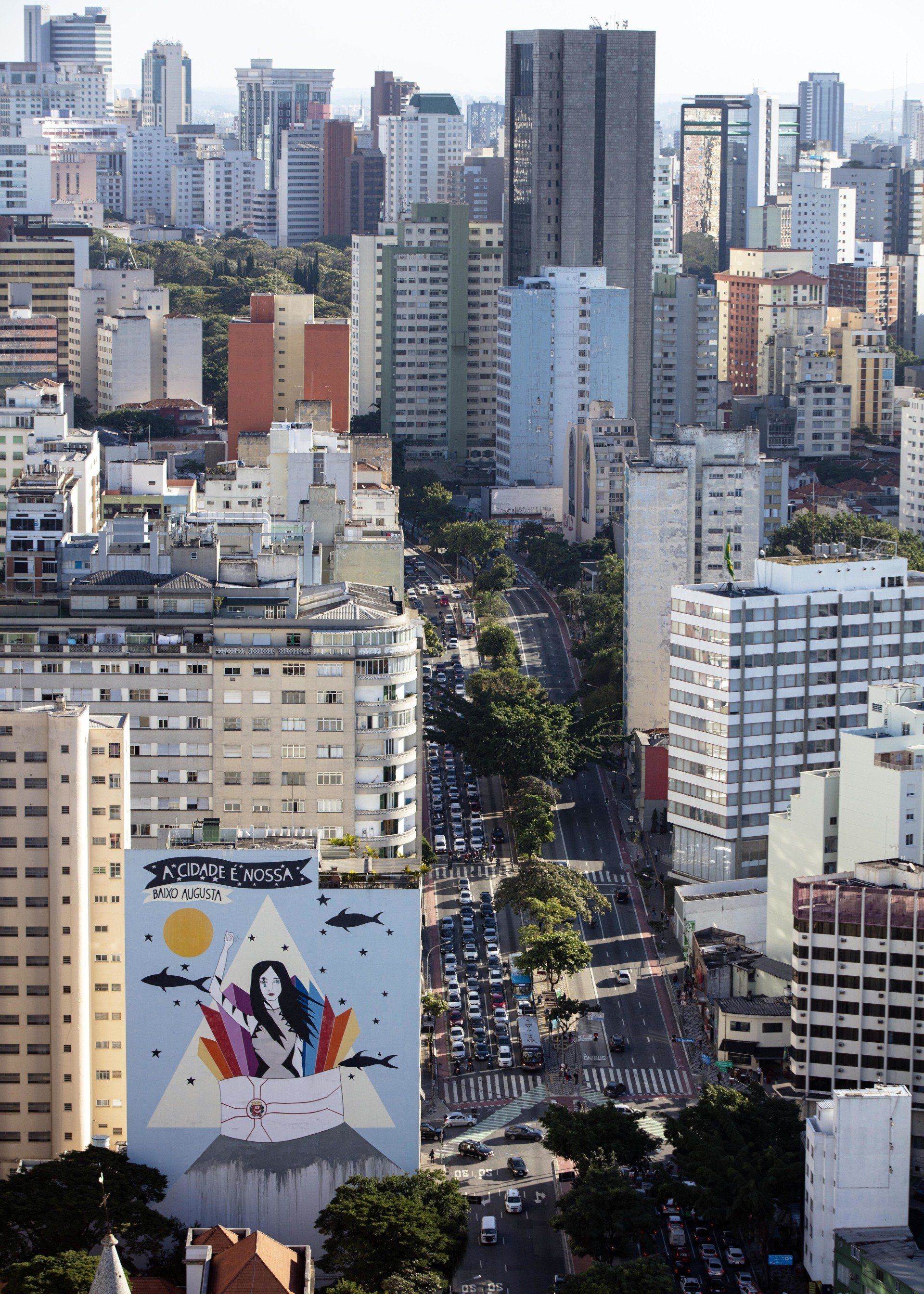 Urban landscape of the city of São Paulo, Brazil