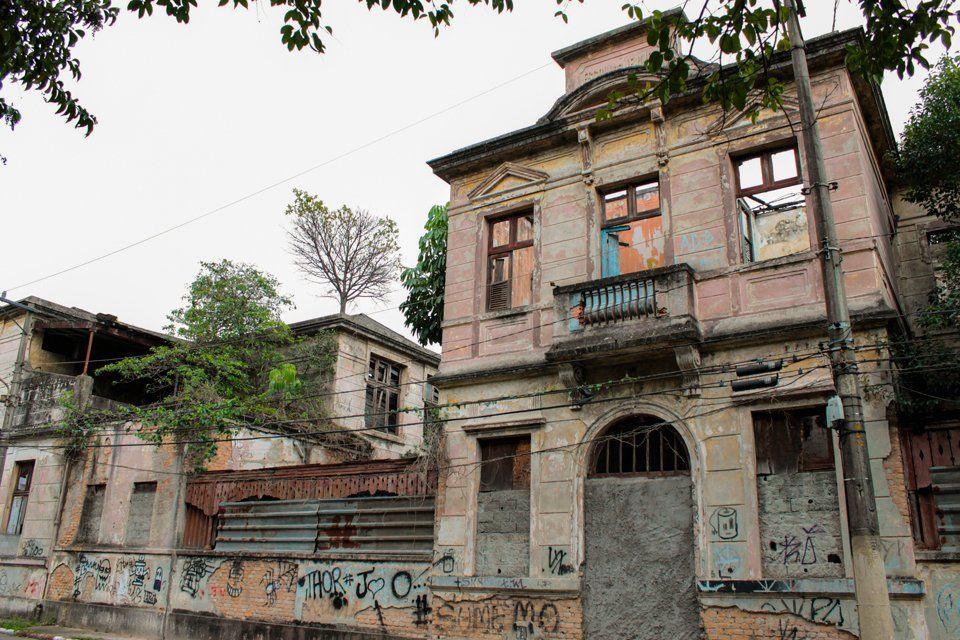 Escola antiga na Vila Maria Zélia