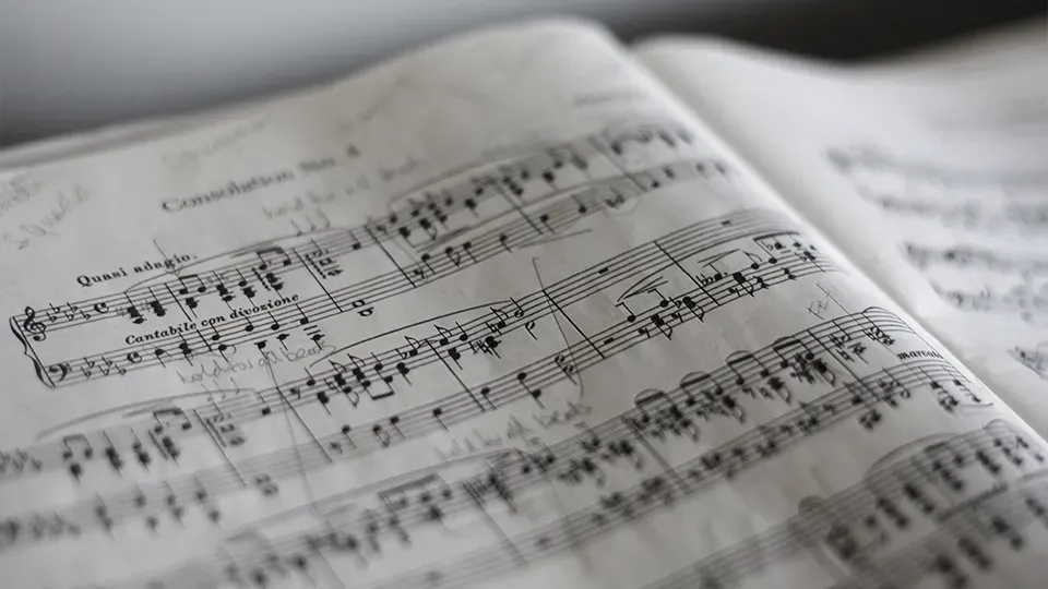 Music sheet.