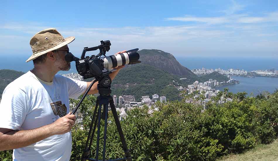 Filming in Rio de Janeiro