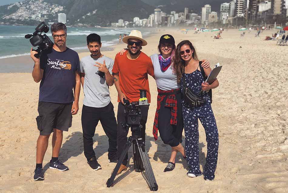 It's a wrap on the beach in Copacabana