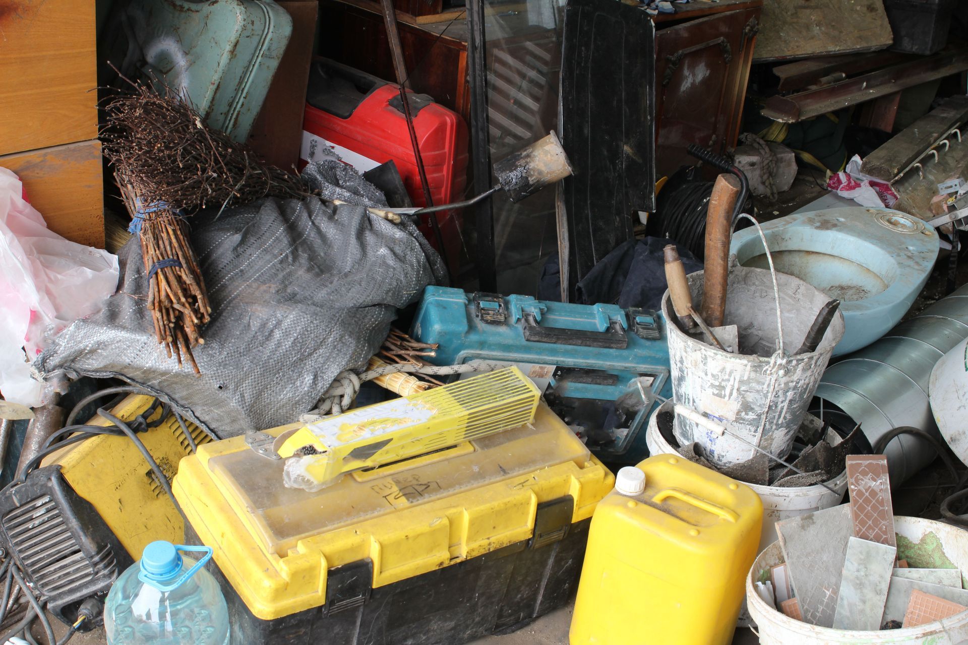 Big mess in an over stuffed suburban house