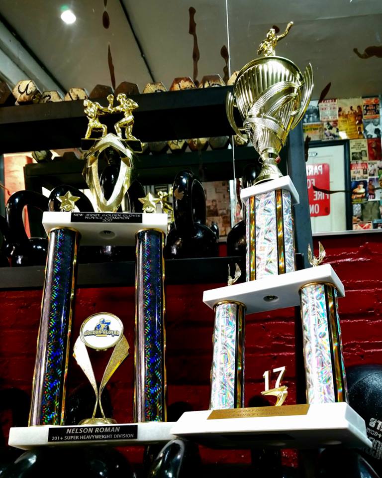 A trophy with the number 17 on it