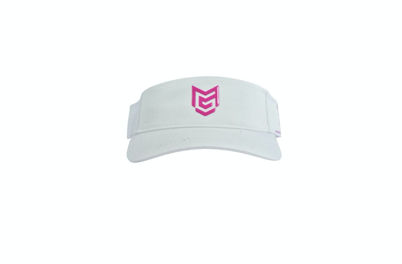 Classic White Visor w/Color Emblem