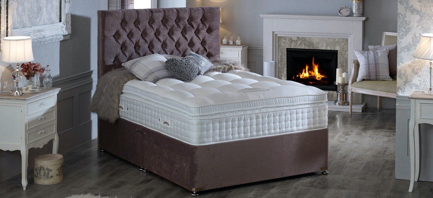 The Natural Bed range is an affordable luxury divan set on sale from The Bed & Mattress Outlet Crewe