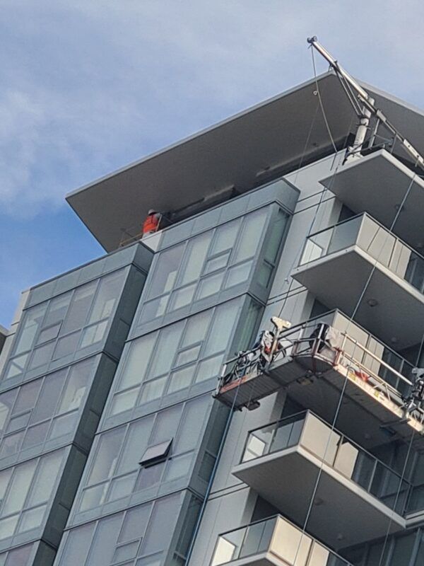 High rise construction and painting california