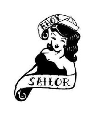 Ahoy Sailor Rubber | Bombshell Stamps
