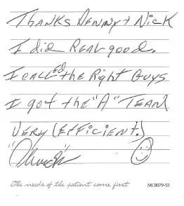Handwritten Thank you Letter — La Crosse, WI — Affordable Pump & Well Repair Inc