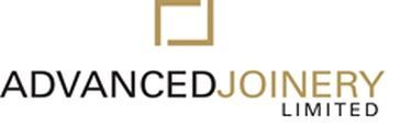 a logo for advanced joinery limited is shown on a white background .