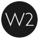 a black circle with the letter w2 inside of it .
