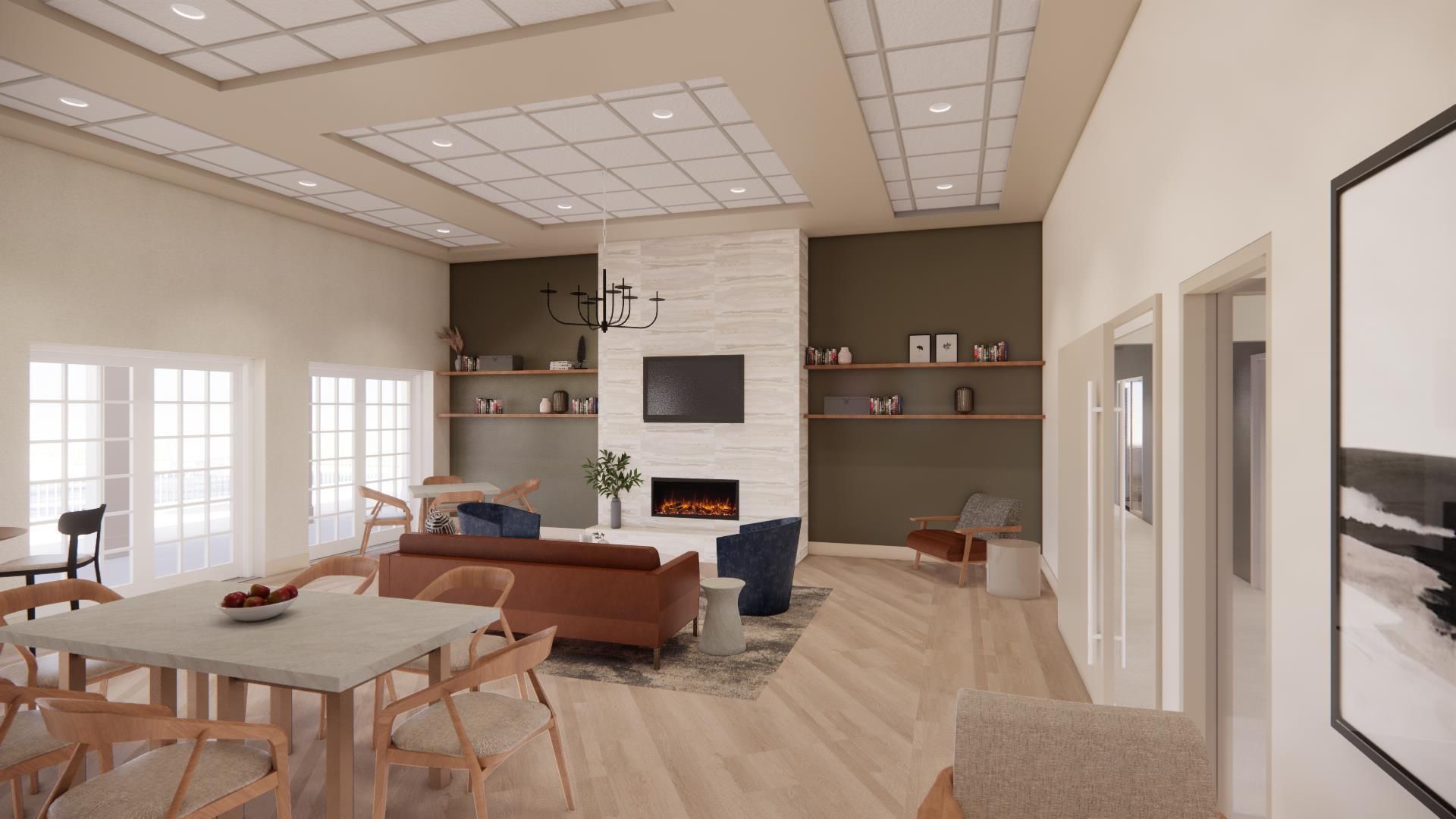 Community Building Interior Space