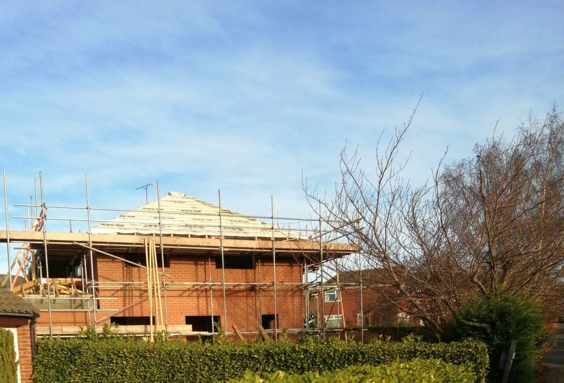 Picture of a new roof commercial office roof replacement by Roofers Nottingham