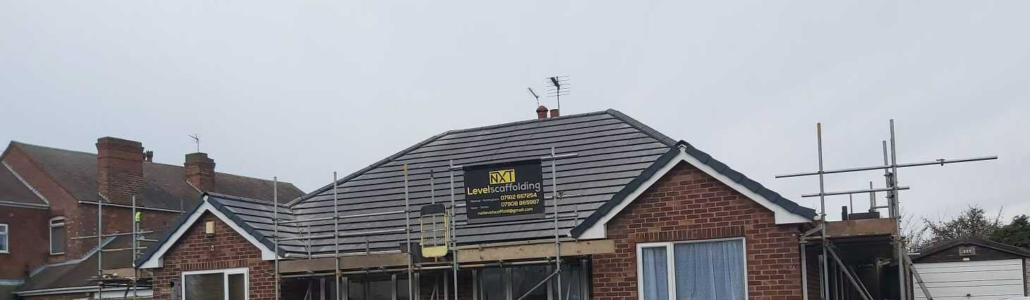 Picture of a new bungalow roof carried out by Roofers Nottingham