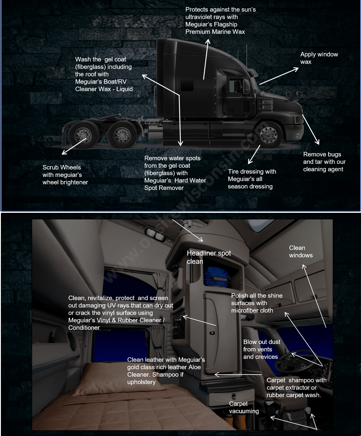 A computer generated image of a black semi truck