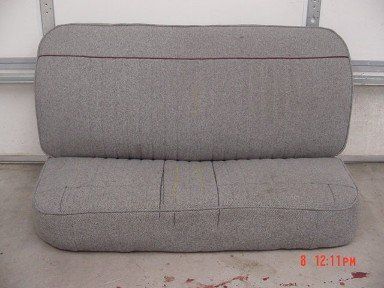 bench set reupholstered