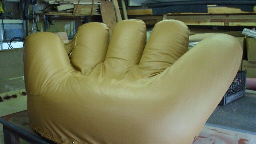 reupholstered leather chair