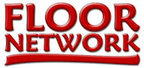 The Floor Network logo in red text with a stylized red underline.