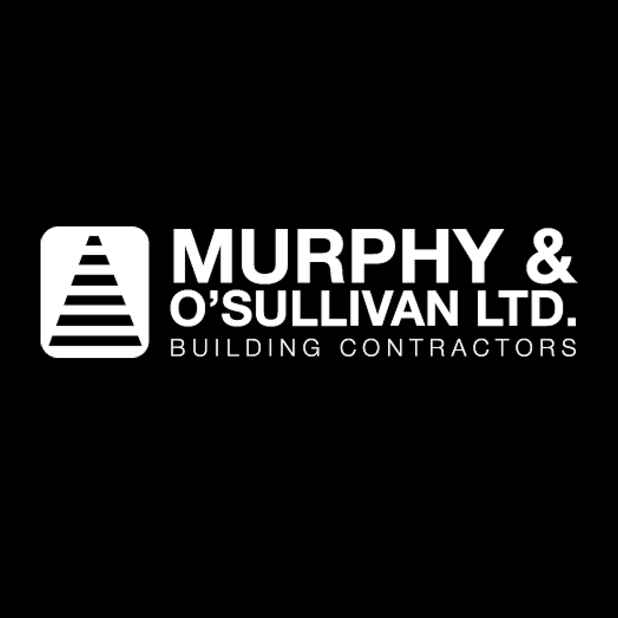 Murphy & O'Sullivan Ltd. logo with a white, stylized building in a square and text on a black background.
