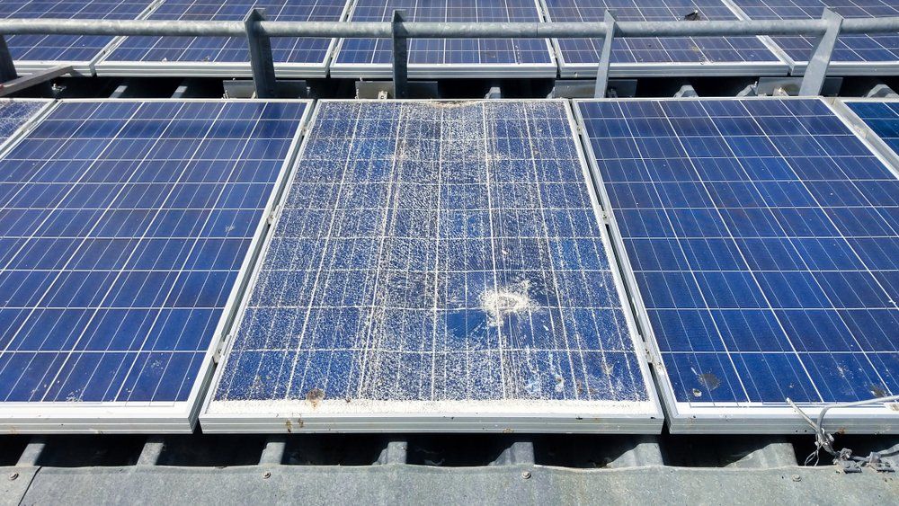 Broken Solar Glass — Local Electricians in Mackay, QLD