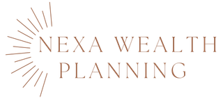 NEXA WEALTH logo with a stylized sunburst on the left.