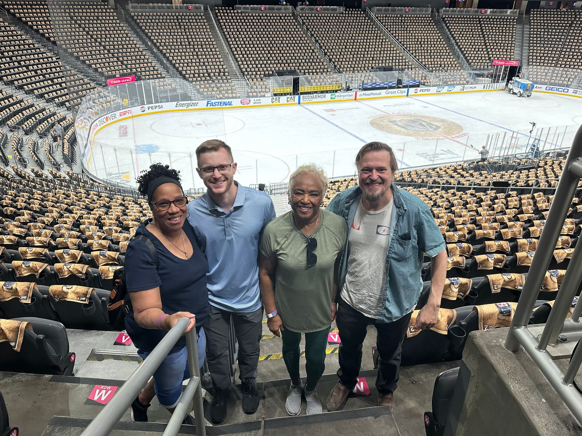 volunteers at arena