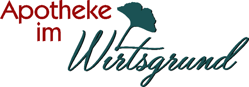 Ein Logo für eine Apotheke namens Apotheke im Wortsgrund