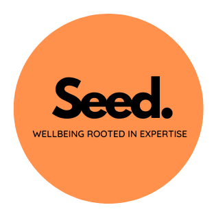 Orange circle with black 