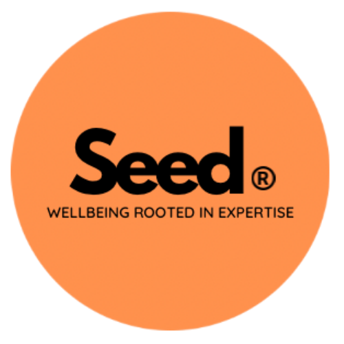 Orange circle with black 