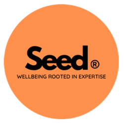 Orange circle with black 