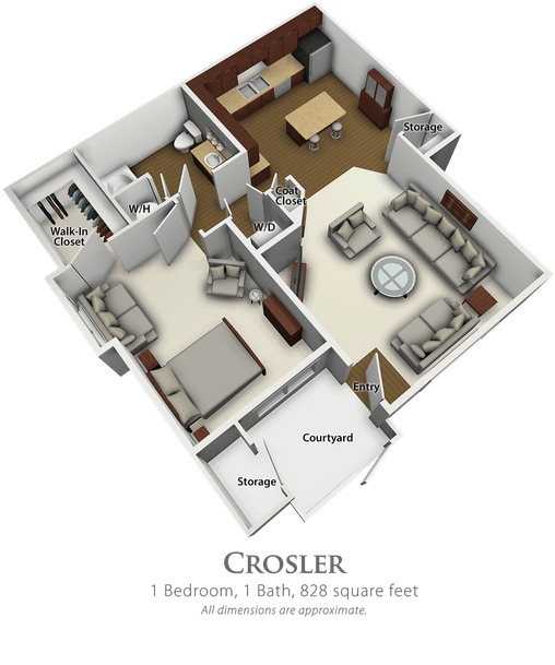 Crosler - Bristol Pointe Loveland Apartment - 1 Bedroom 1 Bath