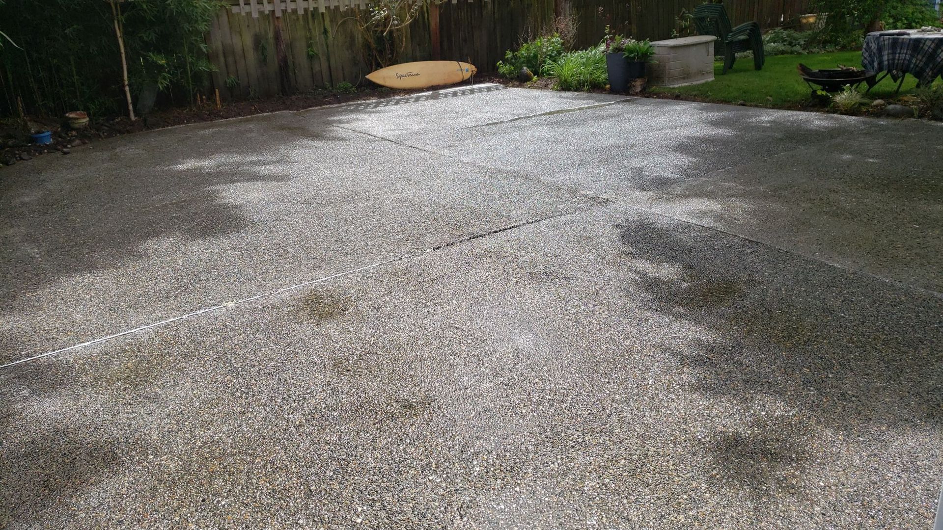 after concrete cleaning tacoma