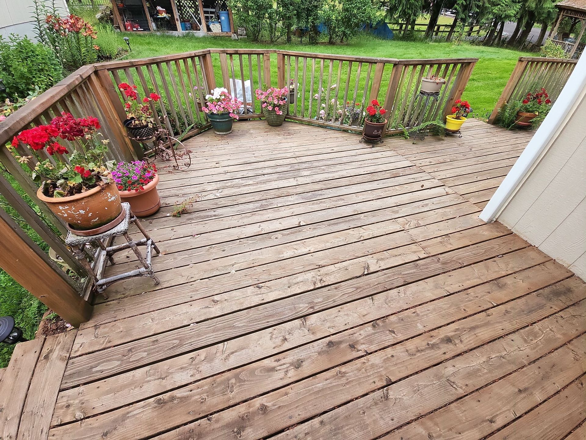 before patio cleaning tacoma