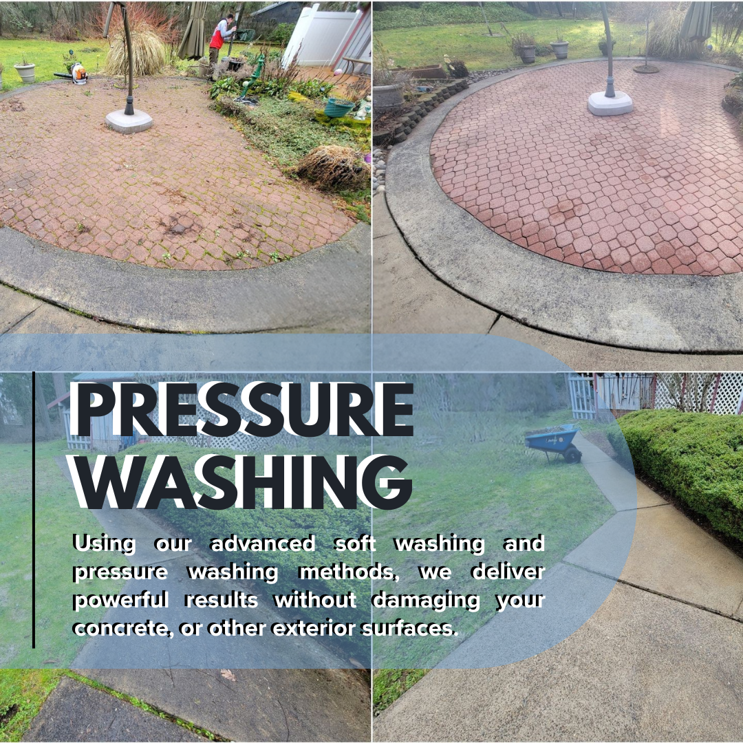 Driveway pressure washing in Puyallup WA