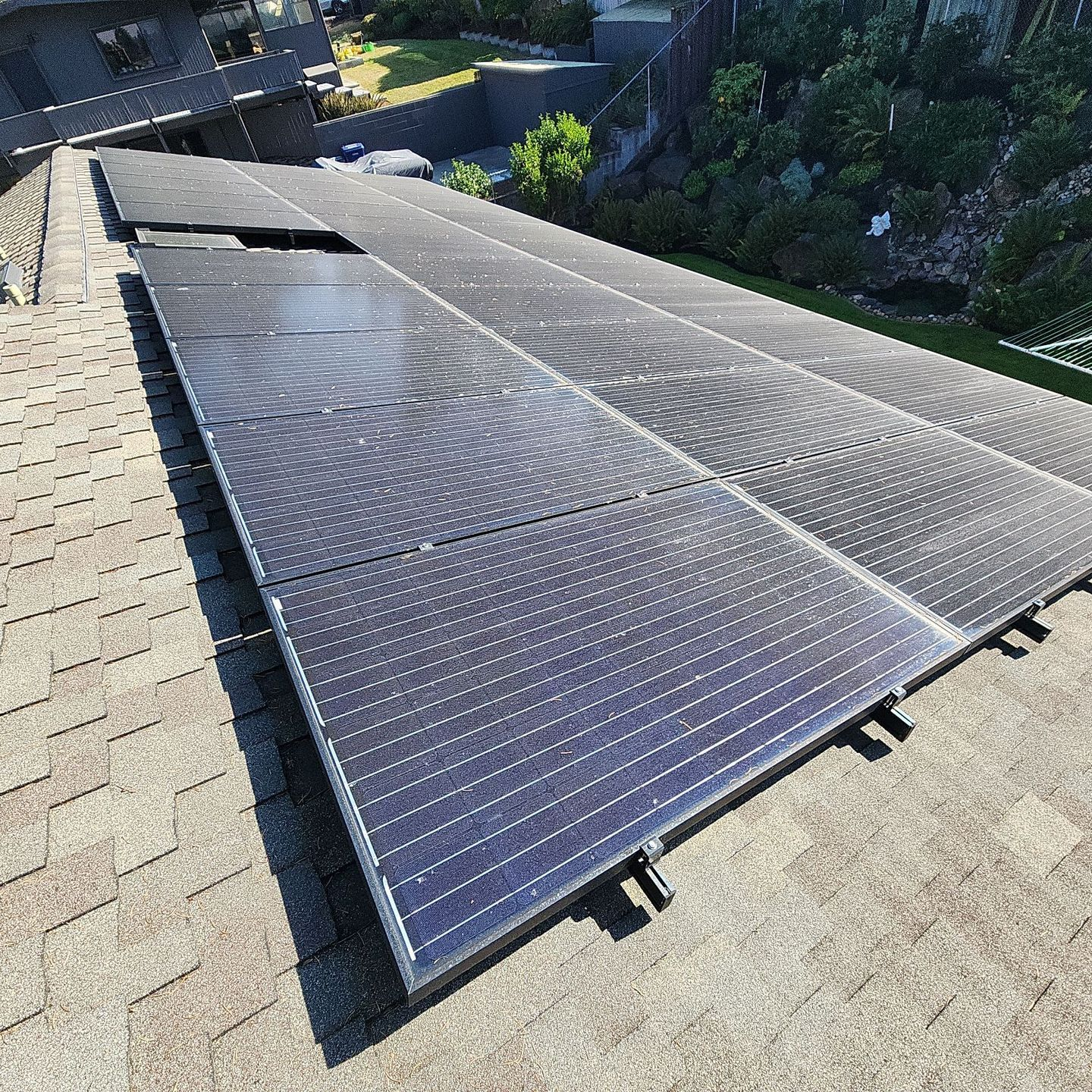 before residential solar panel cleaning tacoma