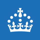 The Companies House Logo, a simplified white crown on a blue background.