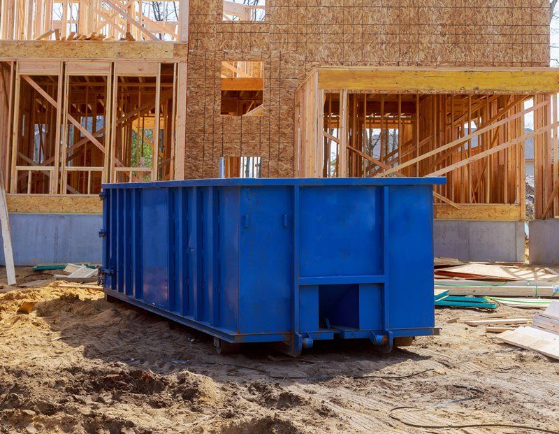 Blue Dumpster — Western Michigan, MI — DHF Disposal