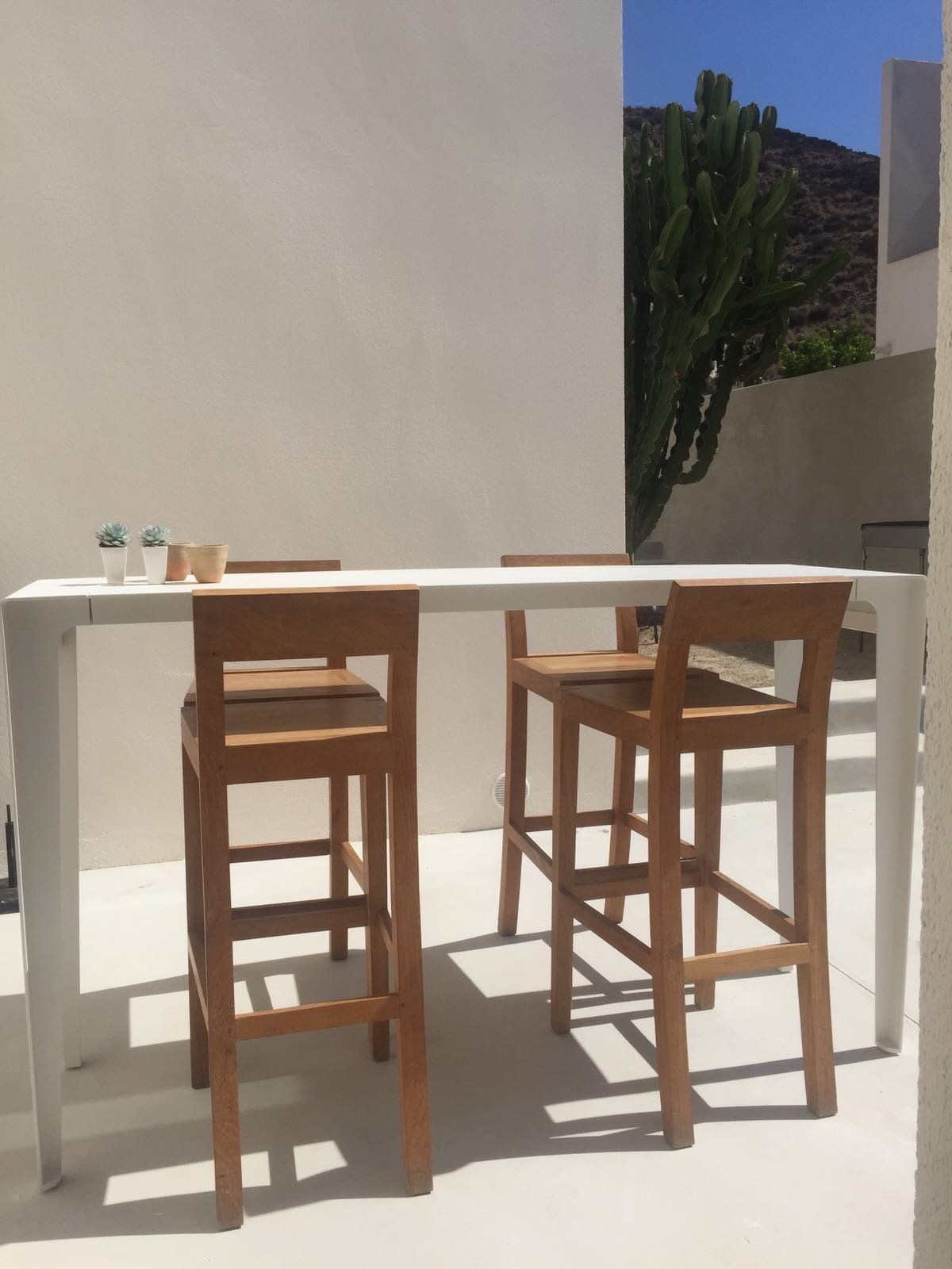 Las Negras chaises de jardin et table extérieure