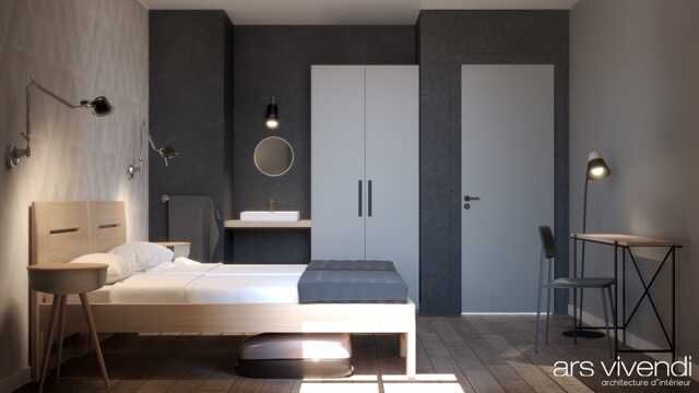 Décoration de chambre d'hôtel