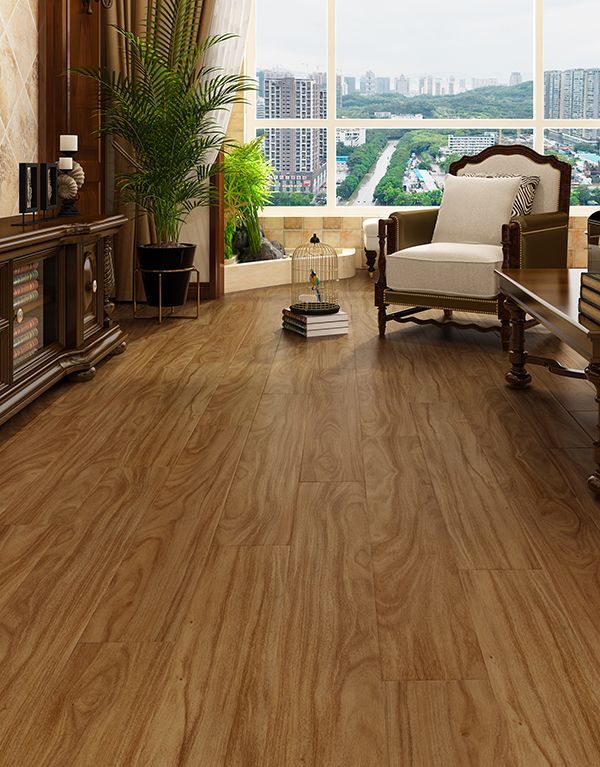 A Living Room With A Wooden Floor — Mid Coast Flooring & Blinds In Taree, NSW