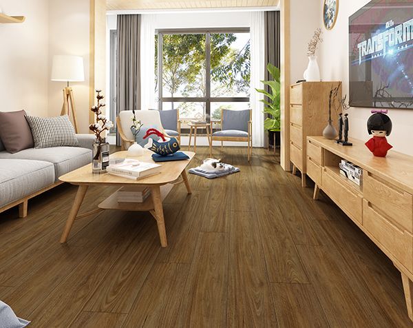 A Living Room With A Wooden Floor — Mid Coast Flooring & Blinds In Taree, NSW