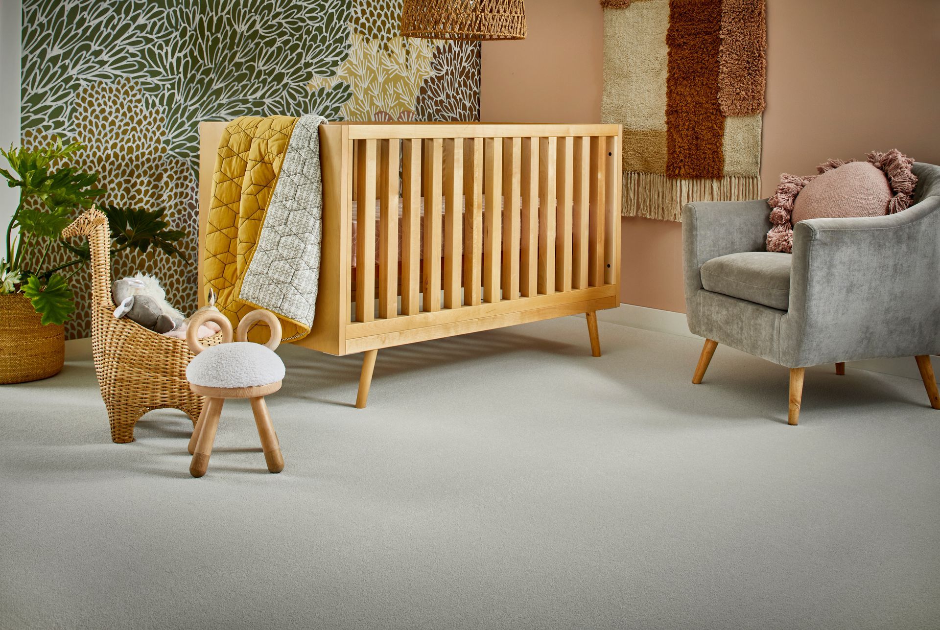 A Living Room With A Couch — Mid Coast Flooring & Blinds In Old Bar, NSW