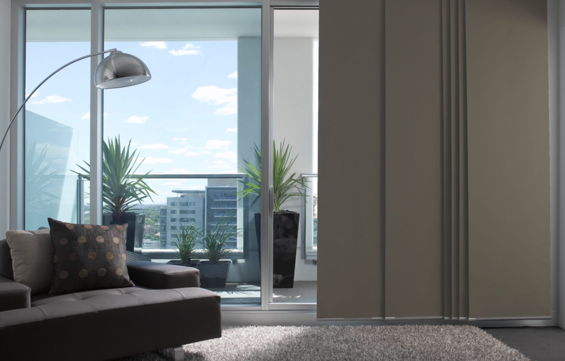A Potted Plant Is Sitting On A Window Sill Next To A Window — Mid Coast Flooring & Blinds In Harrington, NSW